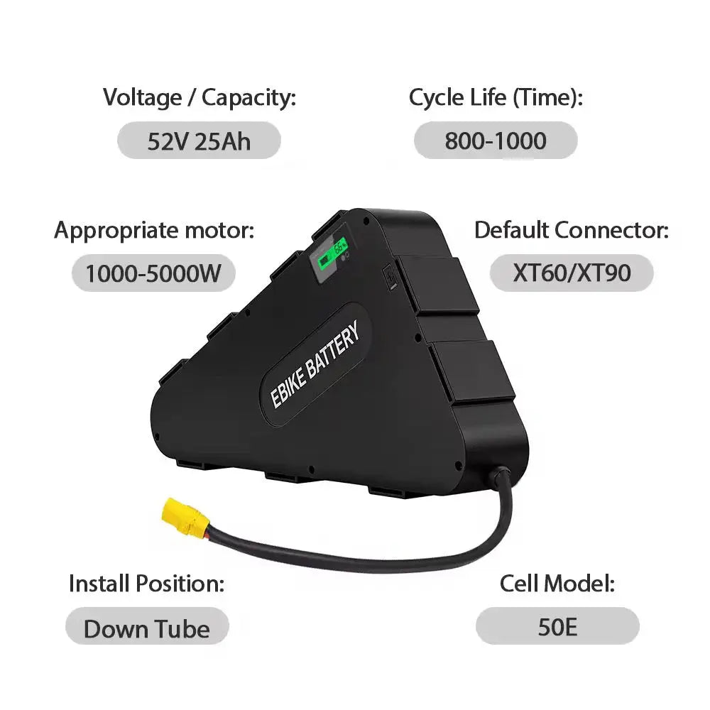 52V 2000W Ebike Conversion Kit with LG Battery