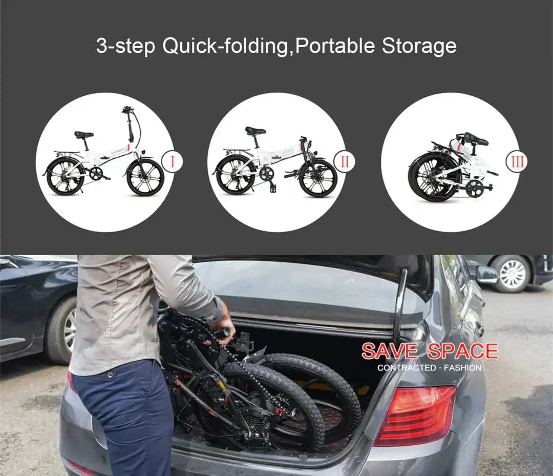 SAMEBIKE 20LVXD30-II FOLDING ELECTRIC MINI BIKE